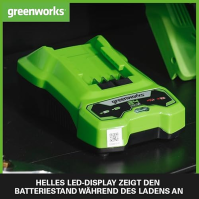 Akumulátor a nabíječka Greenworks 24V - originální akumulátor a nabíječka Greenworks pro všechno zahradní a elektrické nářadí 24